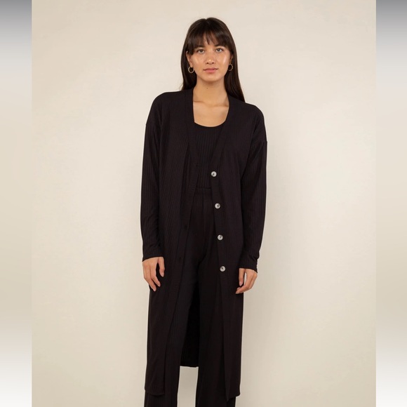 NEW Long Rib Cardigan - Picture 1 of 6